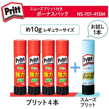 スティックのり プリット (Pritt) プリット4 P+スムーズプリット1P ボーナスパック PLUS(プラス)[文具]