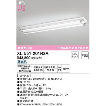 XL551201R2A 直付型ベースライト40形 ソケットカバー付2灯用 非調光 1