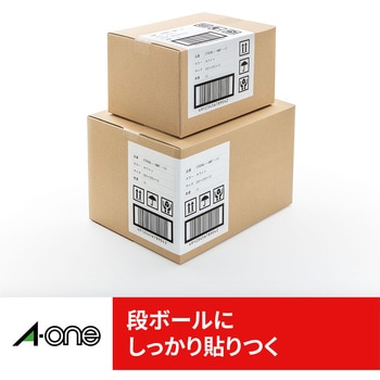 ラベルシールプリンタ兼用 マット紙ラベル 強粘着タイプ エーワン(ラベル)