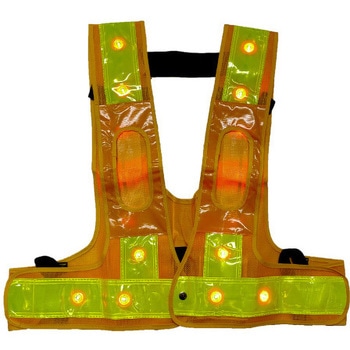 フルハーネス用LED安全ベスト 装着できるんです キングサイズ - ミズケイ