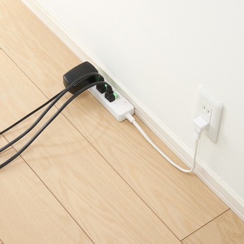 雷ガード付3個口節電タップ ヤザワコーポレーション