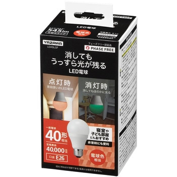 蓄光LED電球40形 YAZAWA(ヤザワコーポレーション)