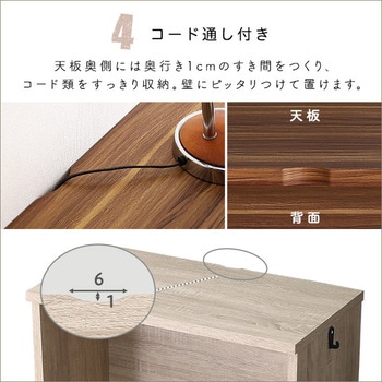 シンプルデスク75cm幅+サイドラック30cm幅セット【LULUTE ルルテ 】 ホームテイスト