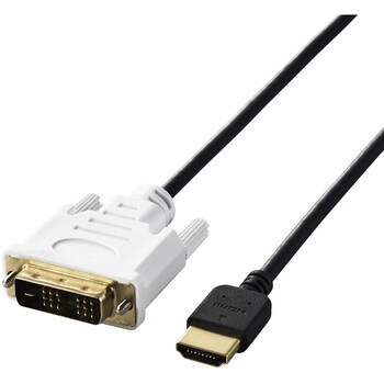 HDMI変換ケーブル HDMI-DVI スリム 小型コネクタ シングルリンク