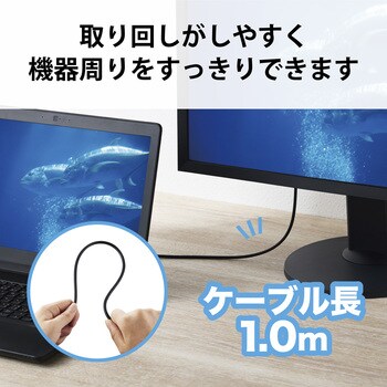 HDMI変換ケーブル HDMI-DVI スリム 小型コネクタ シングルリンク