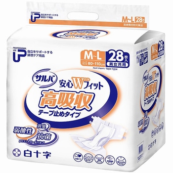 PUサルバ 安心Wフィット 高吸収タイプ 白十字