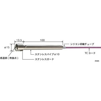 安立計器:静止表面用温度センサ A形シリーズ A-233K-00-1-TC1-ANP