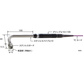 A-233E-01-1-TC1-ASP【ISO書類一式付き】 静止表面用温度センサ A形