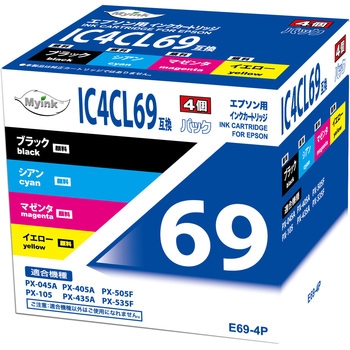 汎用インクカートリッジ エプソン対応 IC69 タイプ 日本ナインスター