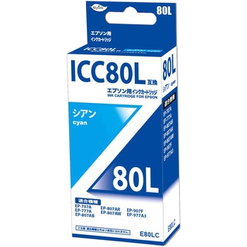 汎用インクカートリッジ エプソン対応 IC80L タイプ 日本ナインスター