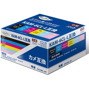 EKAML-6P 汎用インクカートリッジ エプソン対応 KAM タイプ 日本ナイン