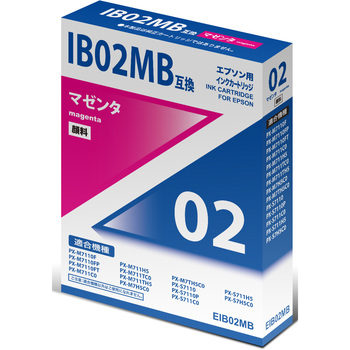 EIB02MB 汎用インクカートリッジ エプソン対応 IB02 タイプ 日本ナイン ...