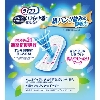 ライフリー いつもの下着で安心パッド ユニ・チャーム 軽失禁用品