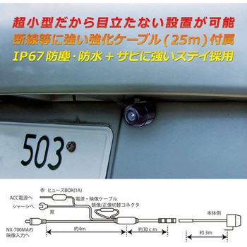 超小型・高画質!AHDバックカメラ NEXTEC