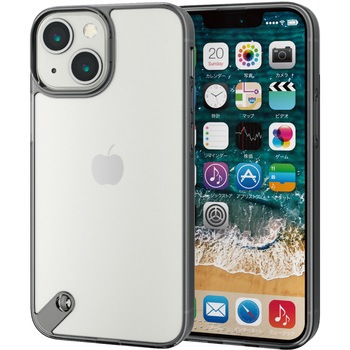 PM-A21AHVCKBK iPhone13 mini �P�[�X �J�o�[ �n�C�u���b�h�P�[�X �X�g���b�v�z�[���t �G���R�� 71245765