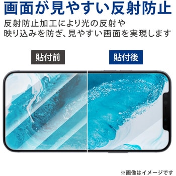 PM-A21BFLGGBLM iPhone13 / iPhone13 Pro ガラスフィルム ブルーライト