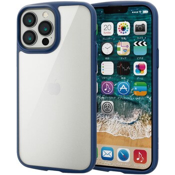 Iphone 13 Pro Max ケース カバー ハイブリッドケース 軽量 フレームカラー ストラップホール付 エレコム Iphoneケース 通販モノタロウ