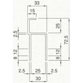 アルミブロック用コーナーポスト 水切付/KPG型 日軽金アクト
