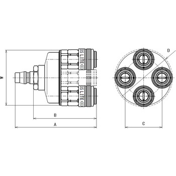 マニホールドソケット ワンタッチソケット(4S式) ダイセン