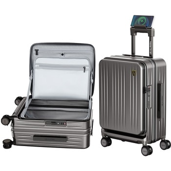 NT-XB0501 ガンブラック  S スーツケース フロントオープン・拡張・ストッパー付き【NT-XB0501】 New Trip 71632937