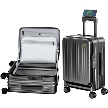 NT-XB0501 ブラック S スーツケース フロントオープン・拡張・ストッパー付き【NT-XB0501】 New Trip 71632946