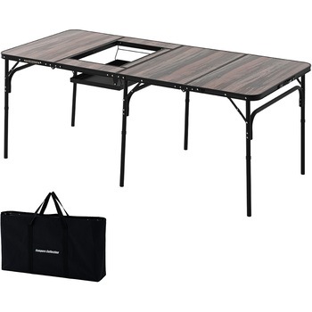 BBT-1880(BDW) BBQホリデーテーブル YAMAZEN(山善) 71638230