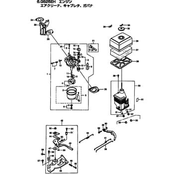 64 Gs25eh エンジン エアクリーナ キャブレタ ガバナ部品 ガバナロツド Bigm 丸山製作所 1個 通販モノタロウ