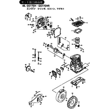 622210 GS17EHR エンジン シリンダ、ピストン、マグネット部品 タペットカバーガスケット 1個 BIGM(丸山製作所) 【通販モノタロウ】