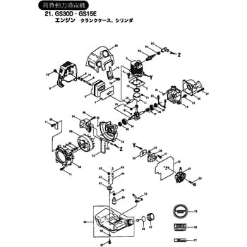 572912 GS15E エンジン クランクケース、シリンダ部品 スクリユ 1セット(5個) BIGM(丸山製作所) 【通販モノタロウ】