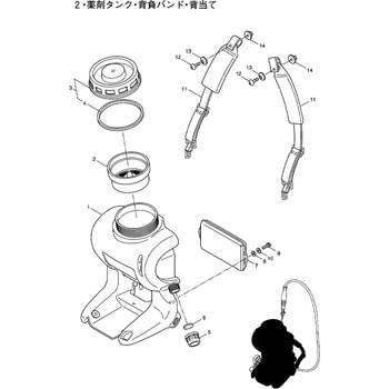 122796 ヤクザイタンクフタクミタテ BIGM(丸山製作所) アカ規格