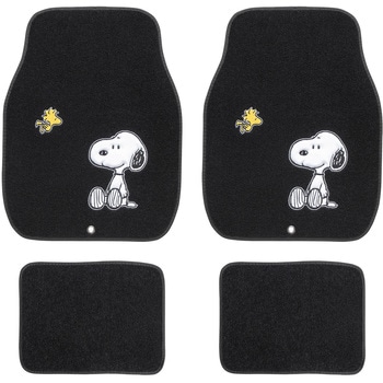 6460-07BK カーマット スヌーピープレーン 4点セット ボンフォーム 71824947