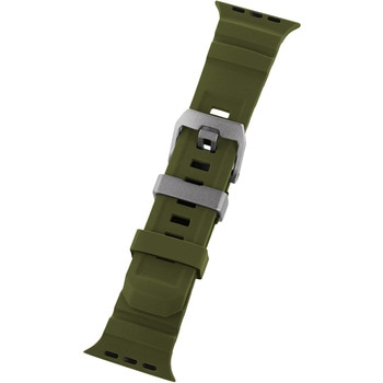LN-AW49B24KA Apple Watch 42(Series 1，2，3)/44/45/46/49mm バンド 「CORVIN」 タフラバーバンド カーキ LEPLUS NEXT 71849499