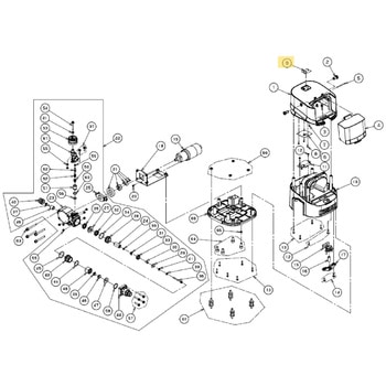 45402201 SMS-360RT25用部品 電源ラベル 工進 72009029