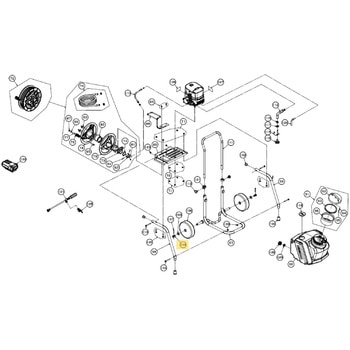 45239101 SMS-360RT25用部品 車軸パイプピン 工進 72009501