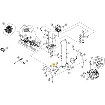 45284201 SMS-360RT25用部品 ワッシャ Φ20*37*T3 工進 72009510