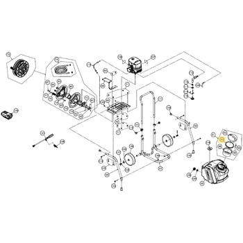 45014003 SMS-360RT25用部品 タンクキャップパッキン 工進 72009765