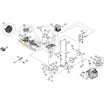 45135002 SMS-360RT25用部品 ホースリール側板フロント 工進 72010115