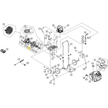 45135102 SMS-360RT25用部品  ホースリール側板リア 工進 72010158