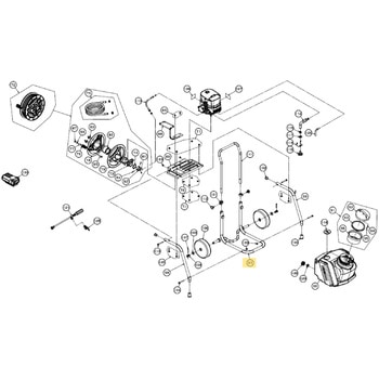 45747401 SMS-360RT25用部品 フレームAクミ 工進 72010219