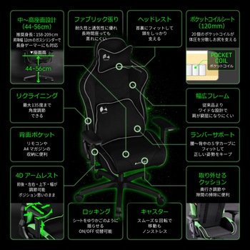 ゲーミングチェア バウヒュッテ