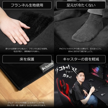 デスクごとチェアマット カーペットタイプ バウヒュッテ