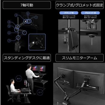 ロングモニターアームGS バウヒュッテ