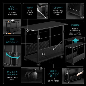 昇降式L字デスク バウヒュッテ 昇降デスク・スタンディングデスク