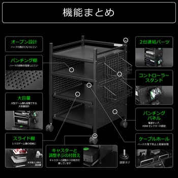 ゲーム機収納ラック バウヒュッテ ファイルワゴン 通販モノタロウ Bhs 380g Wh