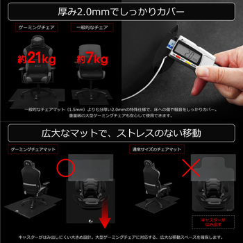 ゲーミングチェアマット バウヒュッテ