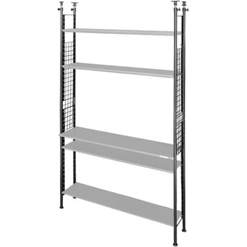 BHS-1230F-BK デスクの向こう側ラック(フレームのみ) バウヒュッテ 寸法1250×310×2270-2770mm BHS-1230F-BK  - 【通販モノタロウ】