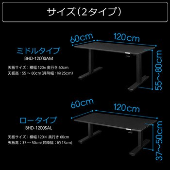 SAゲーミングデスク 脚部(脚部のみ) ブラック色