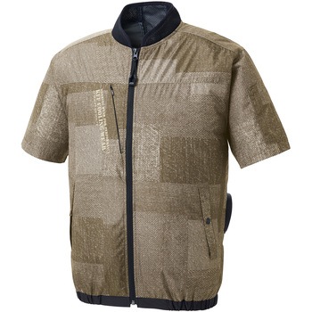 KF92440-KS060 空調風神服 ショートスリーブジャケット(ハイパワーファン&バッテリーセット 2026) サンエス 72042139