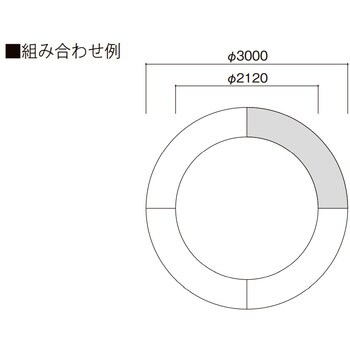 HB-4430R ひのき材サークルベンチ HB-44シリーズ 1台 モリマーキンキ