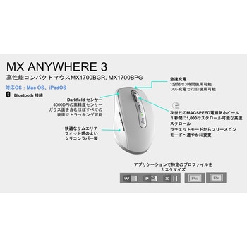 ロジクール MX Anywhere 3 コンパクト パフォーマンスマウス フォービジネス